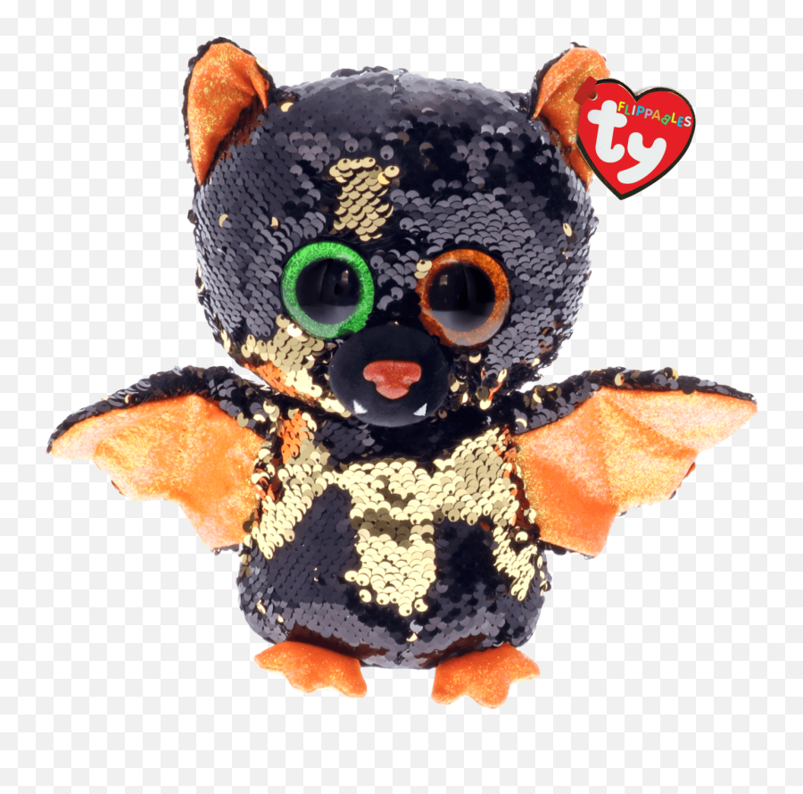 Ty Flippable Bat Omen - Bat Beanie Boo Omen Emoji,Bat Emotion