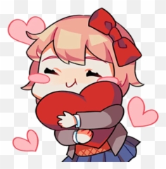Doki Doki Literature Club Telegram Stickers - Yandere Discord Emoji,Doki Doki Literature Club Emoticon