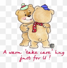 Hug Images Hugs And Kisses Quotes - Love Take Care Stickers Emoji,Bear Hugs Emoticons