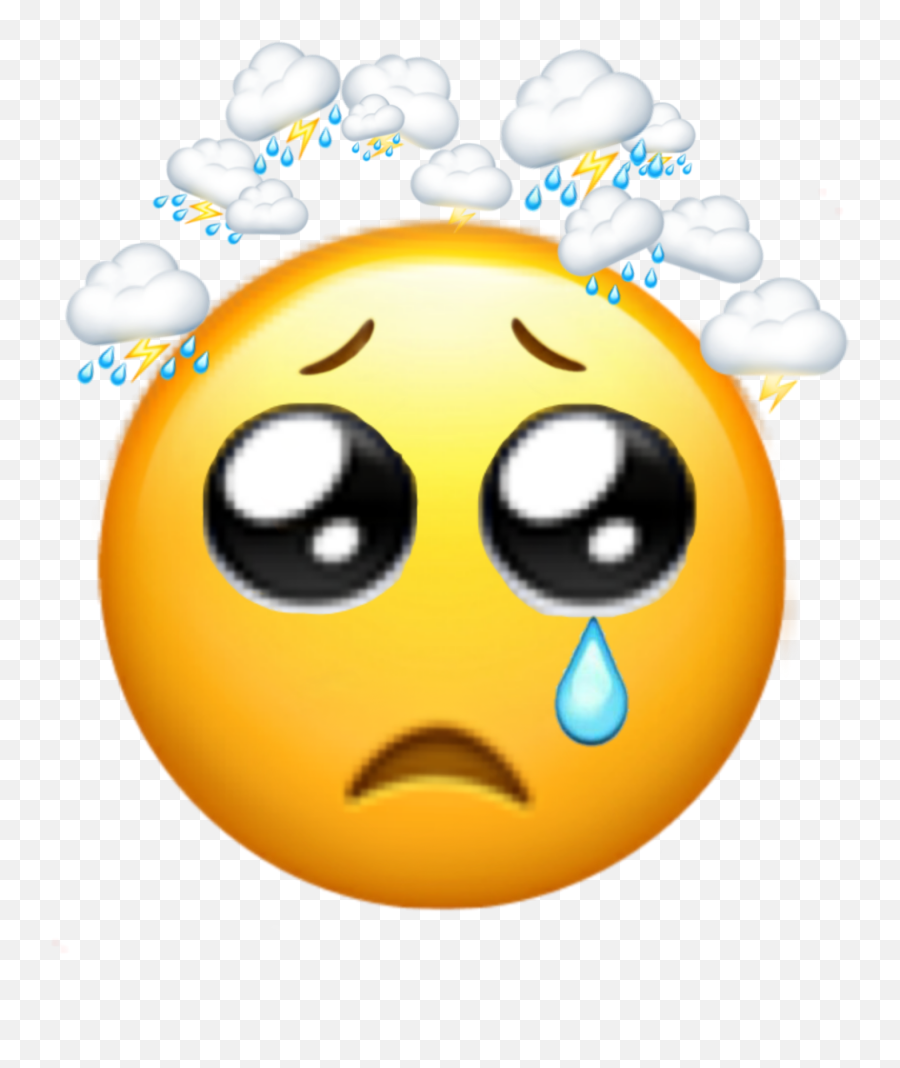 Sad Sadness Tristeza Sticker By Reginalamas - Happy Emoji,Rain Emoji