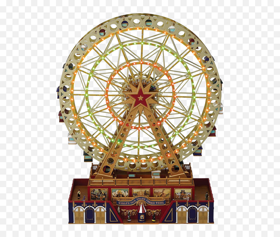 Mr Christmas Worldu0027s Fair Grand Ferris Wheel Music Box - Fair Ferris Wheel Emoji,Christmas Song Emoji