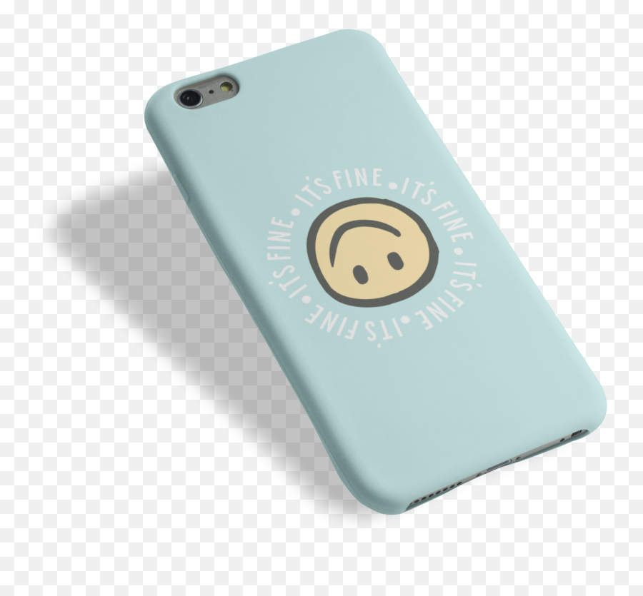 Its Fine Blue Phone Case - Falsche Menschen Schaden Seiner Mentalen Gesundheit Emoji,Emoticon Iohone 6