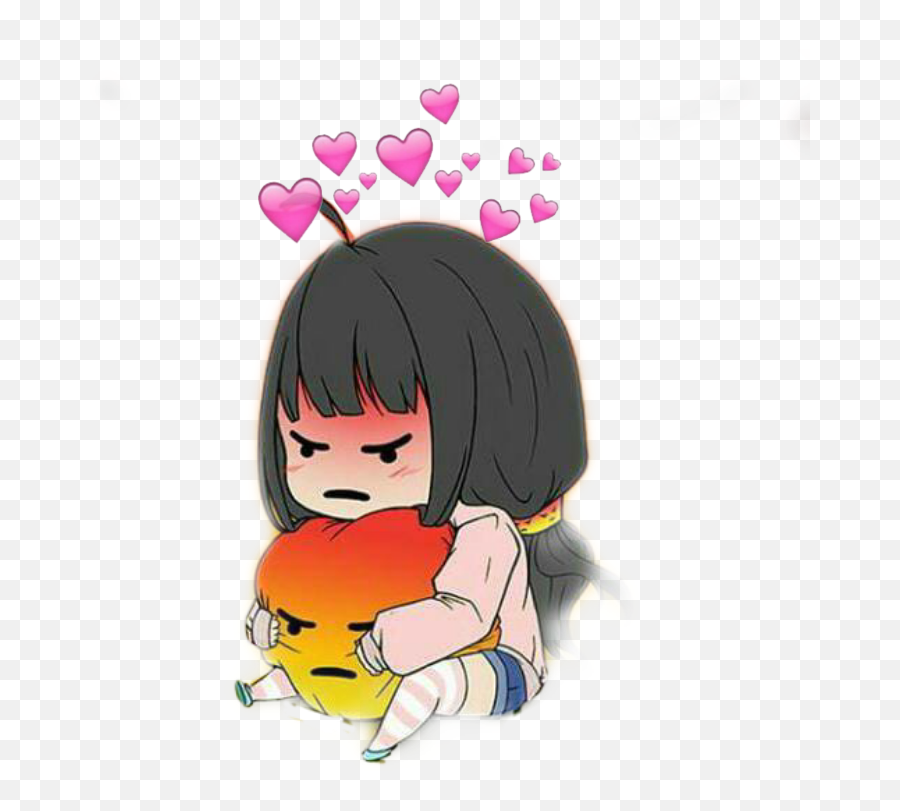 Stress Sticker - Anime Girl Angry React Emoji,Stress Emoji Background