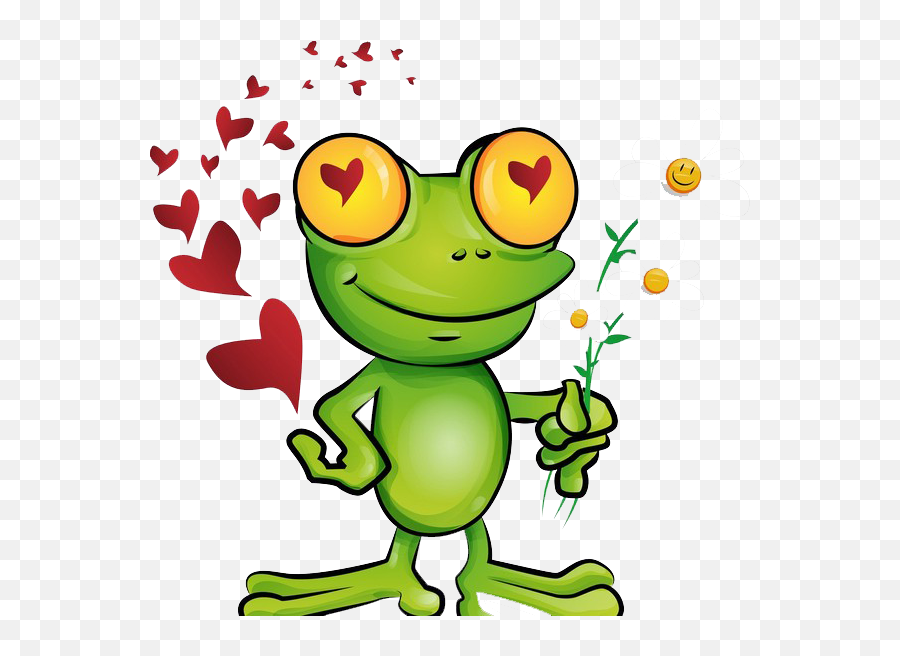 Frog Frog Prince Cartoon Toad Smiley - Happy Emoji,Fourth Of July Animated Emoticons
