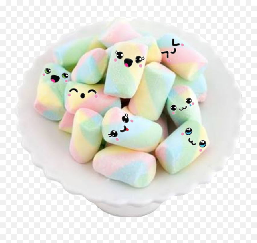 Marshmallow Face Png - Large Collections Of Hd Transparent Rainbow Swirl Marshmallows Emoji,Emojis Marshmellow