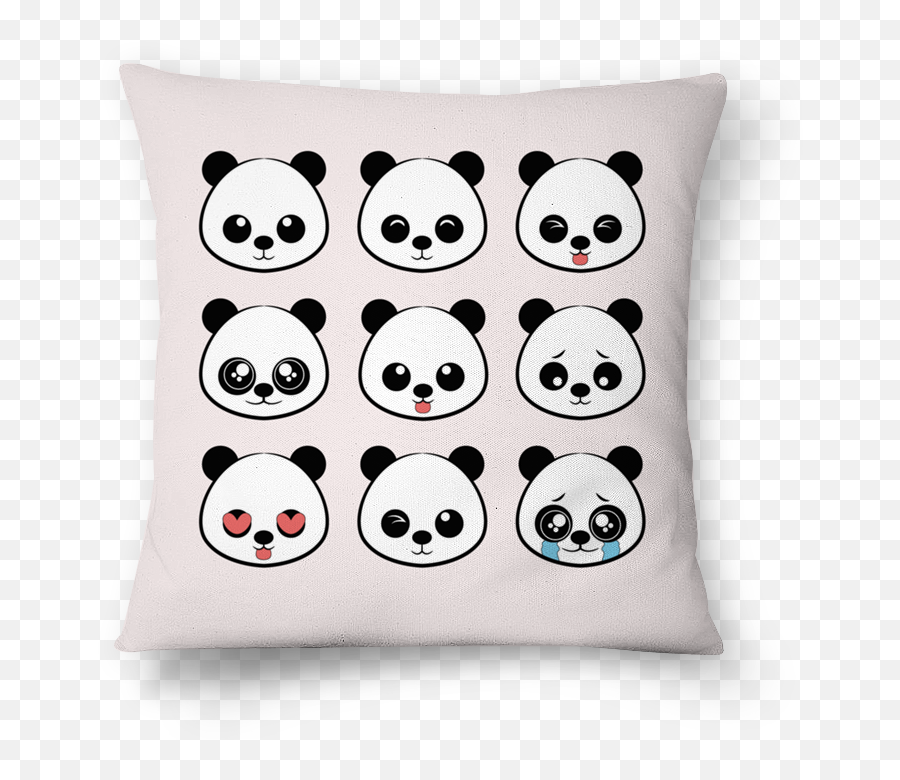 Almofada Panda De Juliana Martini Colab55 - Aesthetic Sticker Panda Emoji,Almofadas De Emoticons