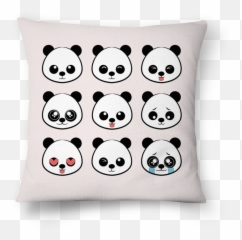 Almofada Panda De Juliana Martini Colab55 - Aesthetic Sticker Panda Emoji,Almofadas De Emoticons