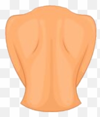 Body Parts - Cartoon Back Body Part Emoji,Heart Yees Emoji