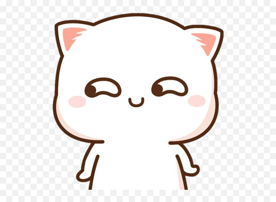 Sticker Mochi Cute Cat Kimdae Exo Sticker By Kimdae21 - Peach Cat Gif Cute Emoji,Cute Cat Emoji Stickers