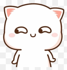 Sticker Mochi Cute Cat Kimdae Exo Sticker By Kimdae21 - Peach Cat Gif Cute Emoji,Cute Cat Emoji Stickers
