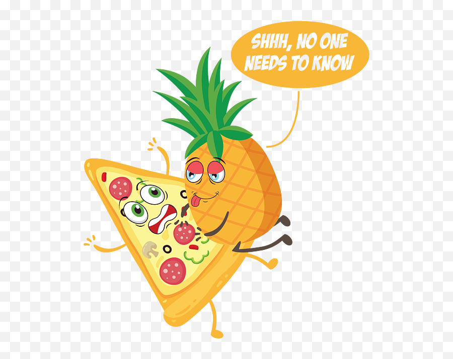 No One Needs To Know Pineapple Pizza Pineapple On Pizza - Superfood Emoji,Youtube Shhh Emoticon