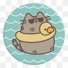 Pusheen - Pusheen Floatie Emoji,Pusheen Emotions About Food