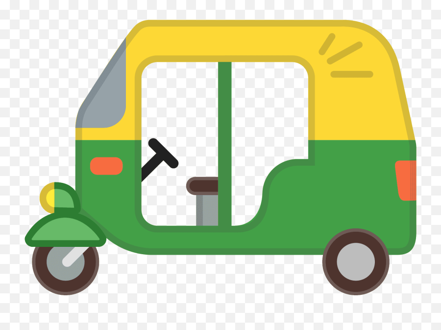 Auto Rickshaw Emoji Clipart - Auto Rickshaw Emoji,Auto Emoji