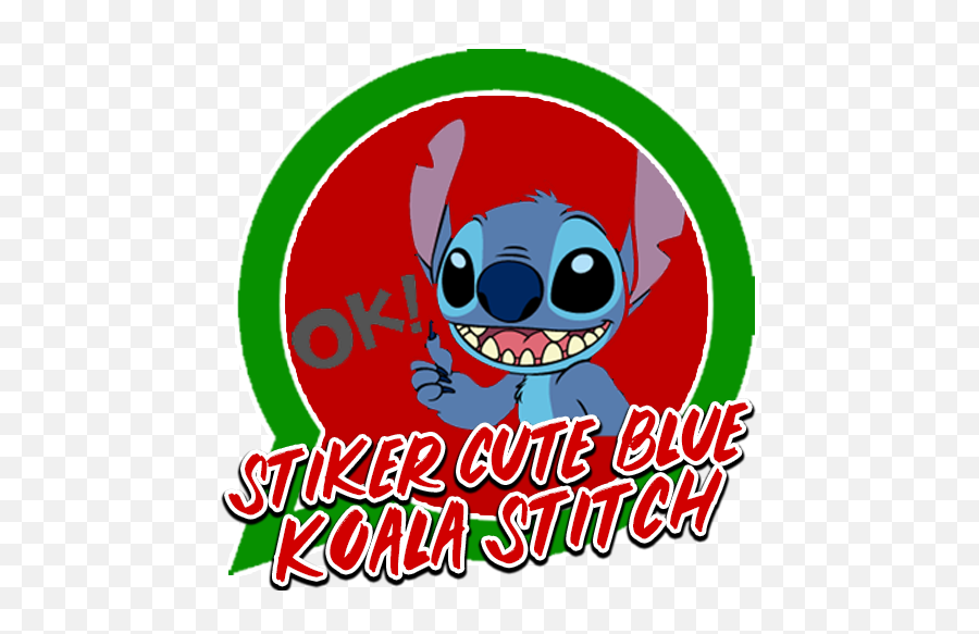 Sticker Cute Blue Koala Stitch - Stiker Untuk Wa Apk 10 Emoji,Koala Emoji Pack