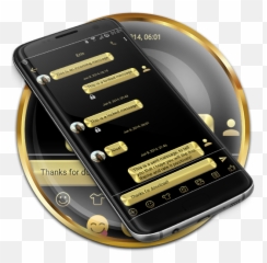Sms Messages Metallic Gold Theme For Android - Download Portable Emoji,Kk Emoji Keyboard Themes