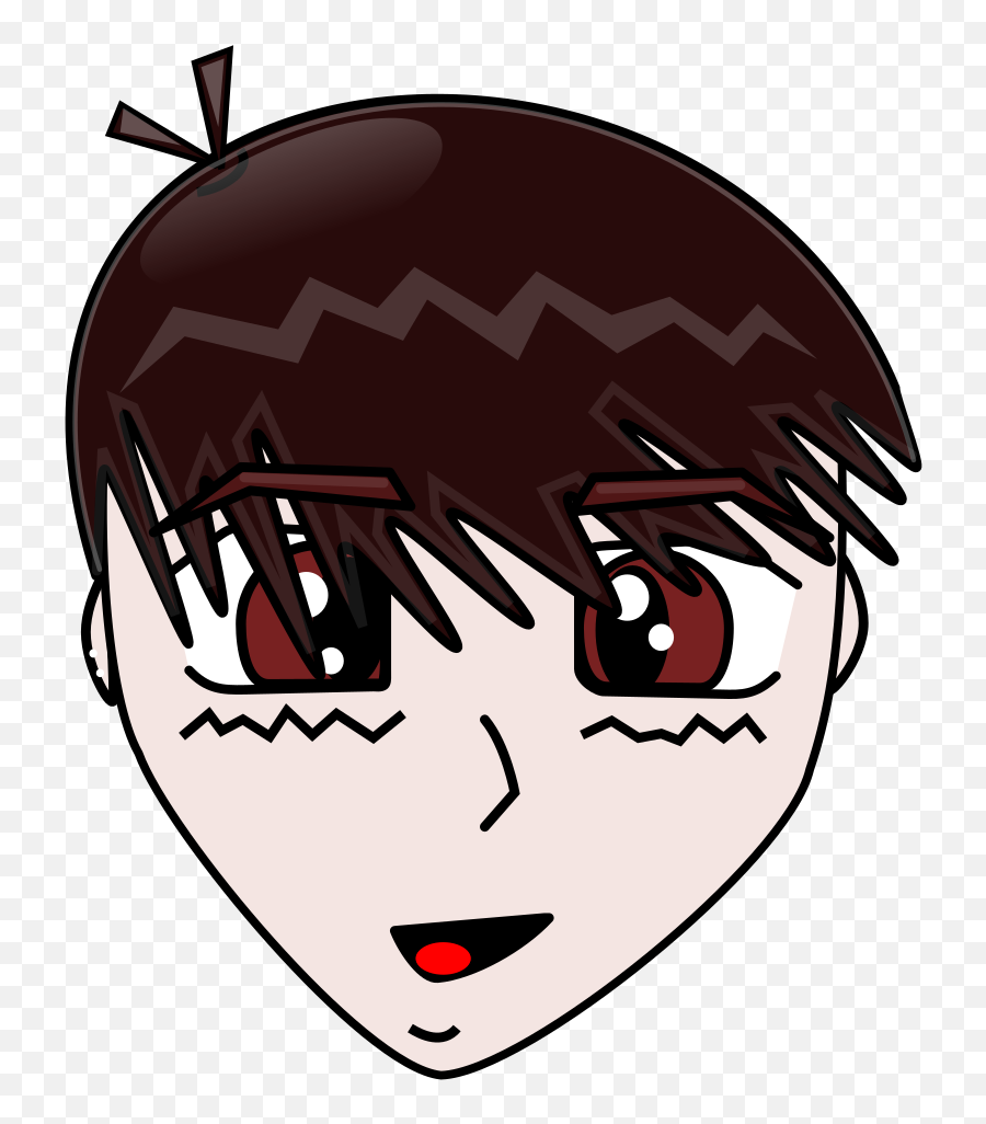 Male Manga Face Png Svg Clip Art For Web - Download Clip Emoji,Jogging Emoticon Face