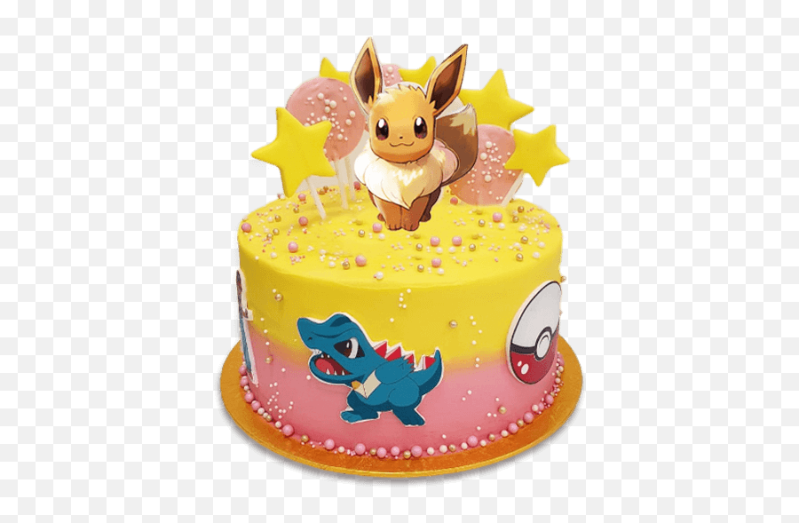 Pokemon Pikachoo Cake - Cake Owls Emoji,Birthday Cake Emoticon Overloaded With Candles