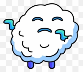 Telegram Sticker From Collection Snowball Emoji,Snow Clouds Emoji