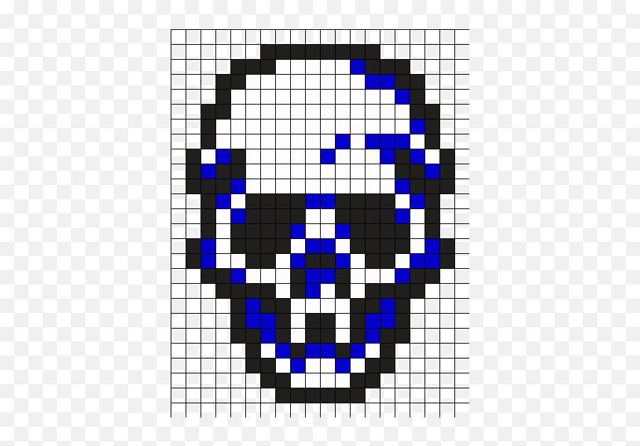 Creaneo Perler Bead Pattern Bead Sprites Misc Fuse Bead Emoji,Skull Discord Emoji
