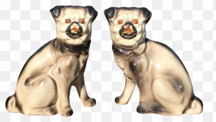 Pair Of Puppy Pugs Wood Wall Clock - Animal Figure Emoji,Bee 4 Clock Emoji