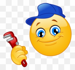 Plumber Emoji Decal - Emoticon Tecnico,Emoji Vinyl Decals