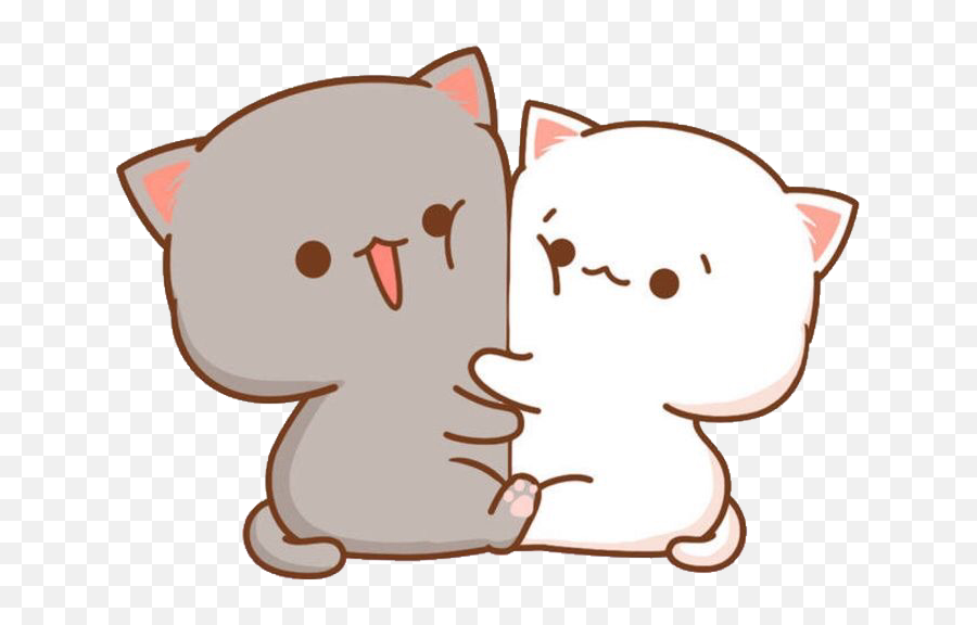 Kawaii Cute Little Hearts Stickers Sticker By T - Cute Chibi Cat Emoji,Little Hearts Emoji