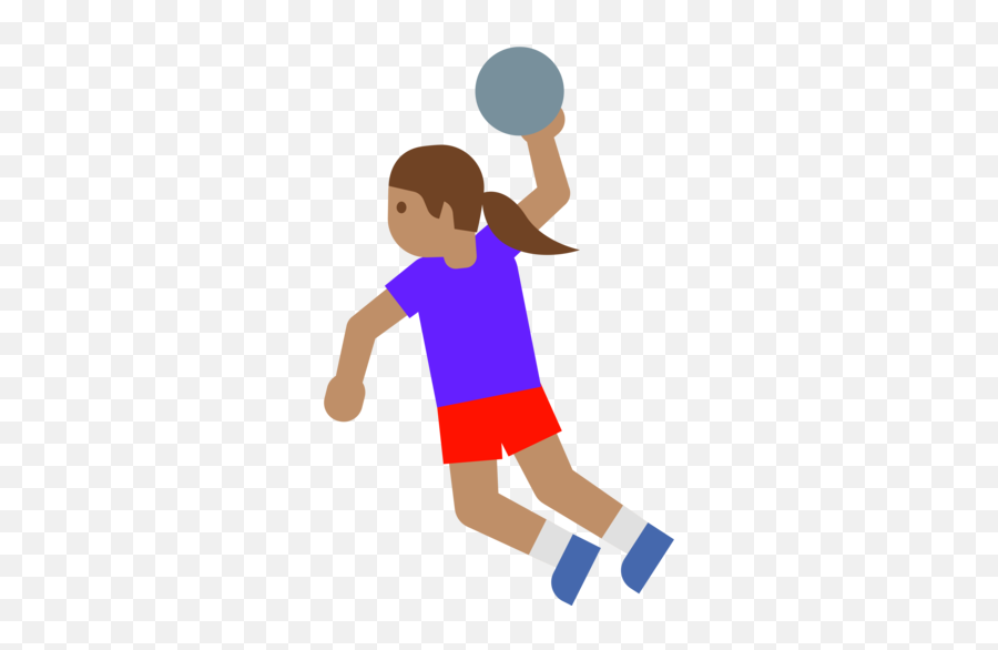 Medium - Jugador De Handball Dibujo Emoji,Volleyball Emoji Android