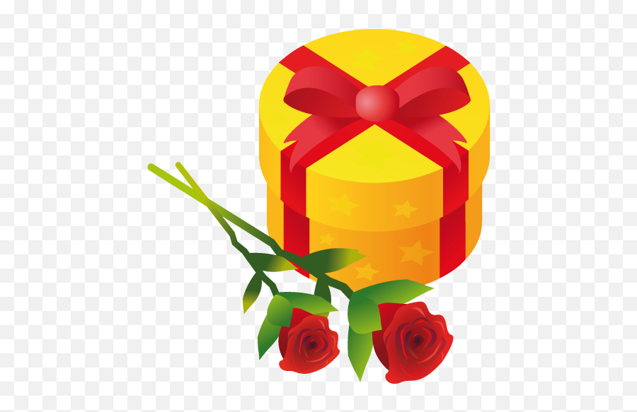 Gift Rose Icon Christmas Iconset Mohsen Fakharian - Gift Giving Emoji,Rose Emoji Hat