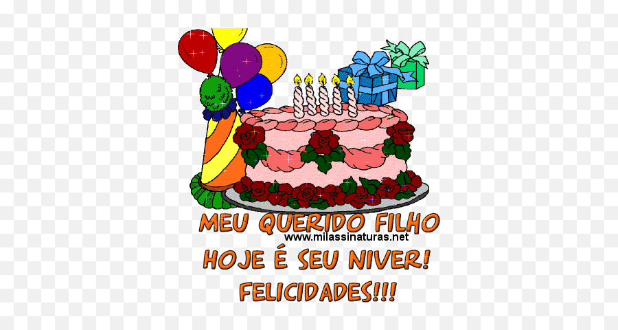 Mensagem Aniversario Filho 2 Anos Solange Couto Com O Marido - Feliz Aniversário Filho Gif Emoji,Emoticons De Niver