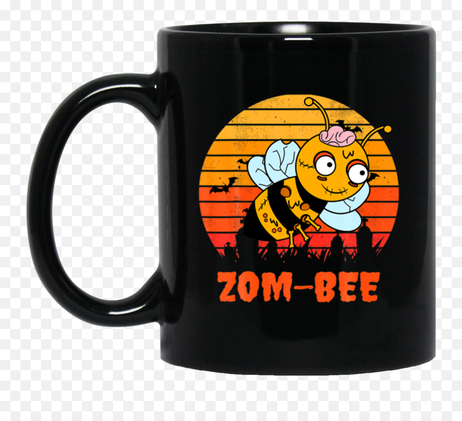 Funny Zombie Bee Bees Animal Halloween Black Mugu2013 Toboart - Met You I Liked You I Love You Mug Emoji,Funny Rating Emoticon