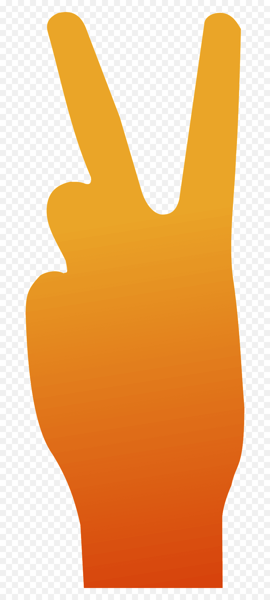 Peace Gesture Fingers Hand Free Vector - Hand Orange Peace Sign Emoji,Fingers Emotions