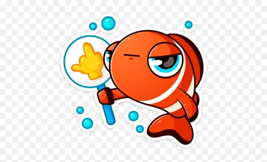 Mr Fish Whatsapp Stickers - Stickers Cloud Sticker Emoji,Spyglass And Fish Emoji