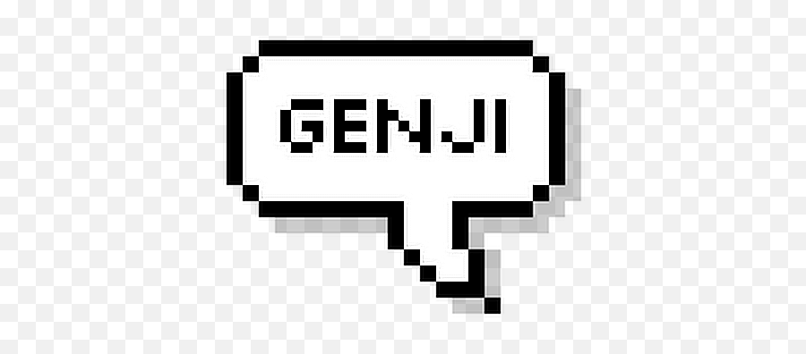 Genji Pixel Pixelbubble Bubble Speech Overwatch - Deviantart Moved Icon Emoji,Speech Bubble With Emojis In It