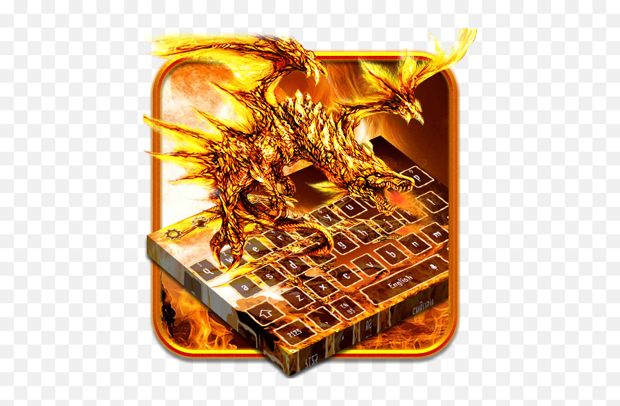 Bloody Fire Dragon Keyboard Theme - Art Emoji,Tidal Unlimited Flame Emojis