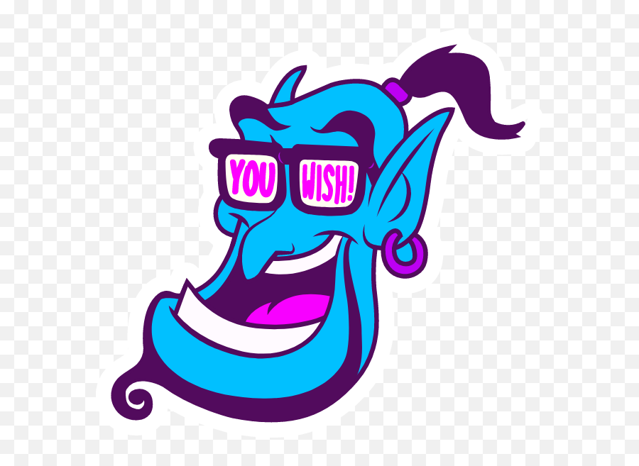 Aladdin Genie You Sticker - Aladdin Genie Sticker Emoji,Fireflies Meme Emojis