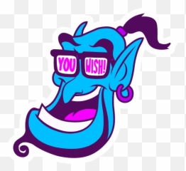 Aladdin Genie You Sticker - Aladdin Genie Sticker Emoji,Fireflies Meme Emojis
