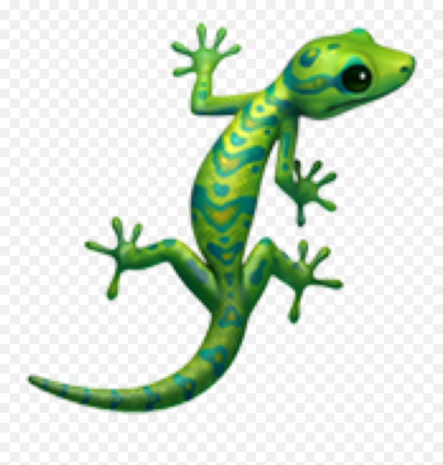 Sticker Green Aestgetic Aesthetic - Animal Figure Emoji,Chameleon Emoji