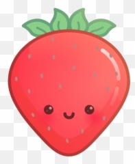 Feliz Gradiente De Morango - Transparent Strawberry Cartoon Emoji,Como Fazer Emoticon De Morango De Feltro