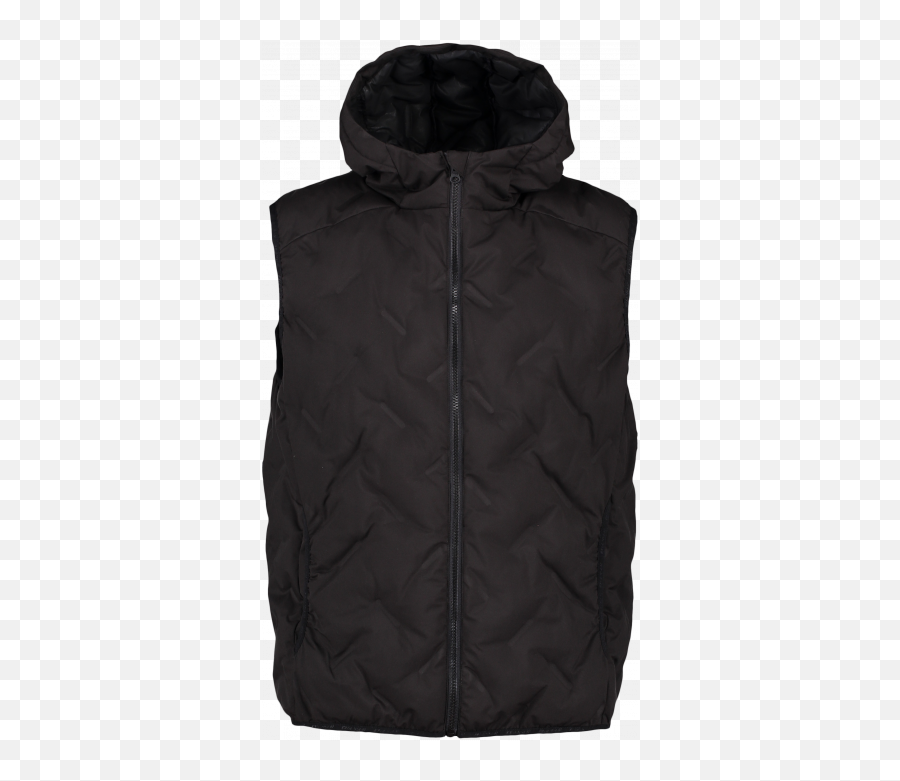 Man Quilted Vest - Hooded Emoji,Flex Man Emotion