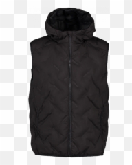 Man Quilted Vest - Hooded Emoji,Flex Man Emotion