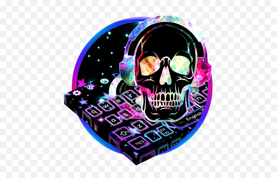 Download Galaxy Music Skull Keyboard On Pc U0026 Mac With - Dot Emoji,Sugar Skull Emoji