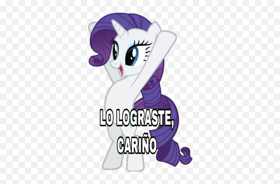 Mi Little Pony 1 Stickers Para Whatsapp - My Little Pony Rarity Standing Emoji,My Little Pony Emojis Stickers Android
