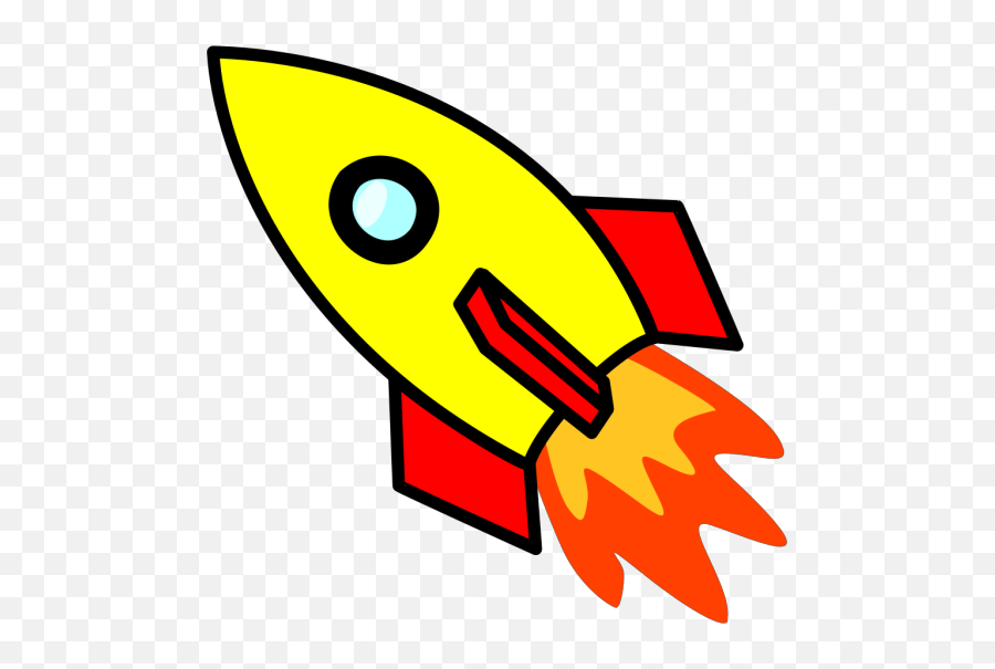 Rocket Blue Yellow Png Svg Clip Art For Web - Download Clip Transparent Background Rocket Clip Art Emoji,Emoji Eggplant Or Squash