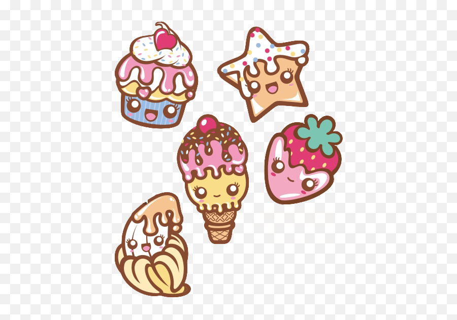 Pusheen The Cat Hamburger - Clip Art Library Ice Cream Cute Kawaii Food Emoji,Pusheen Emotions About Food
