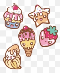 Pusheen The Cat Hamburger - Clip Art Library Ice Cream Cute Kawaii Food Emoji,Pusheen Emotions About Food