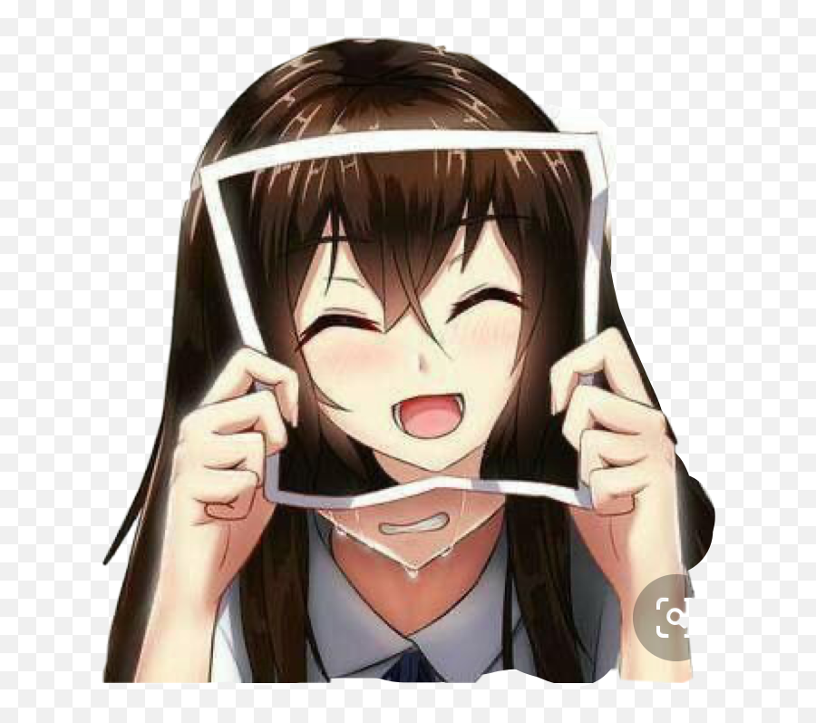 Emotions Happysad Masked Anime Sticker - Anime Cewek Fake Smile Emoji,Anime Facial Expressions Emotion