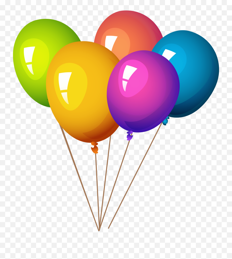 Pngpix Com Colorful Balloons Png Image - Balloons And Party Emoji,Facebook Party Popper Emoticon