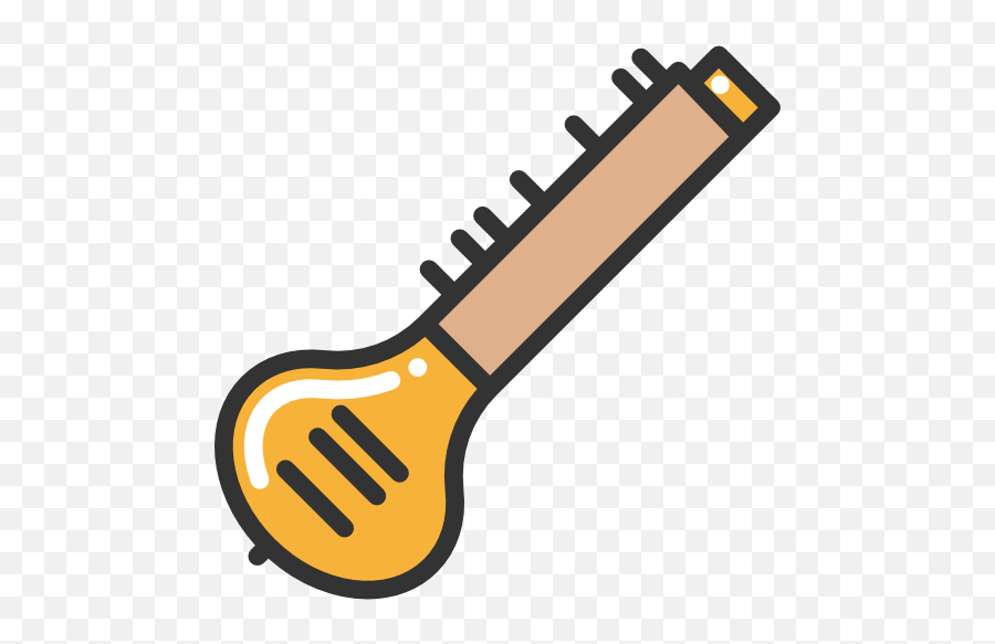 Sitar - Free Music Icons Emoji,Music Instrument Emoticon