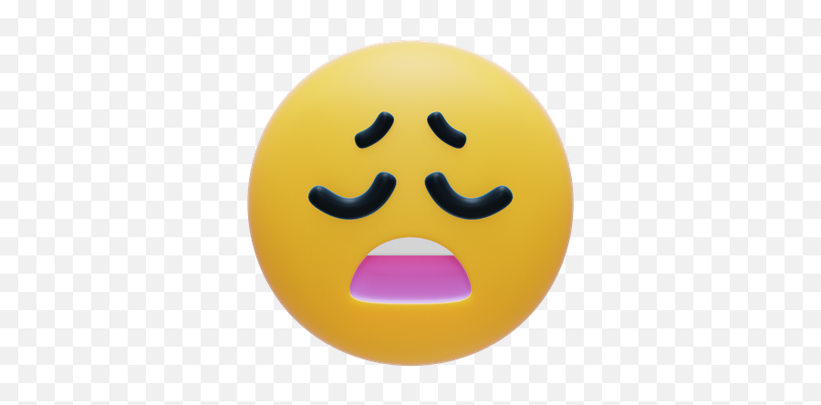 Weary Emoji Icon - Download In Line Style,Blowing Kiss Emoji