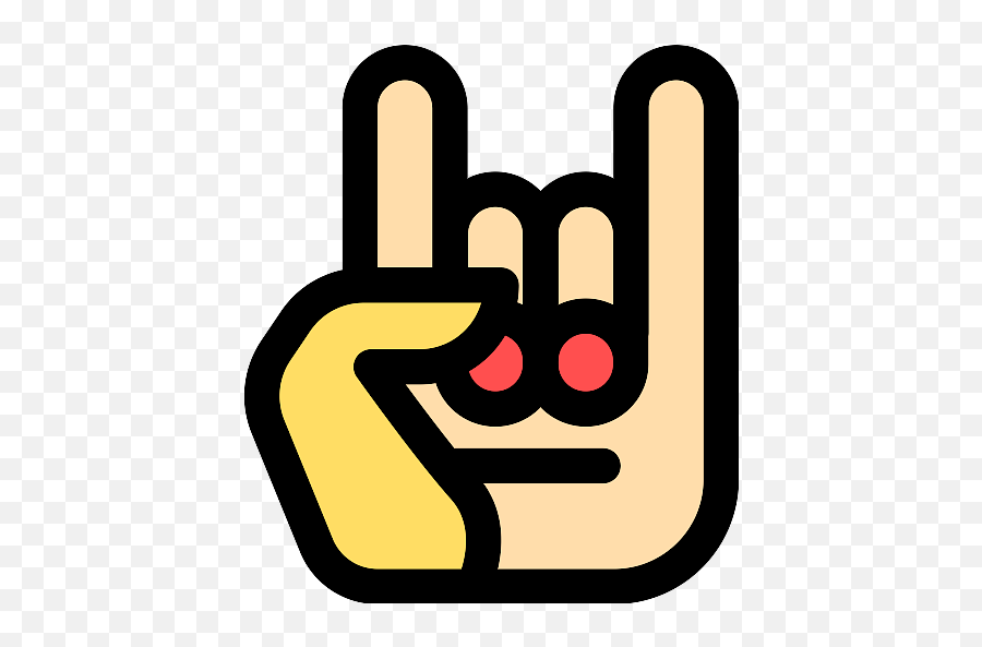 Rock N Roll Hand Symbol Transparent Png - Stickpng Emoji,Skull Symbol Not Emoji